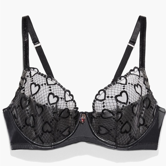 Savage X Fenty Glossy Flossy Quarter Cup Bra - Picture 2 of 6